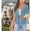imageArachampampCloz Womens Wool Blend Summer Business Casual Cardigan Sweaters 2025Steel Blue