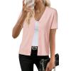 imageArachampampCloz Womens Wool Blend Summer Business Casual Cardigan Sweaters 2025Light Pink