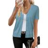 imageArachampampCloz Womens Wool Blend Summer Business Casual Cardigan Sweaters 2025Steel Blue