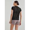 imageArachampampCloz 2025 Womens Crochet Cap Sleeve Knit Tops Spring Summer Shirts Lightweight Collared Hollow Out Casual BlousesBlack