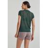 imageArachampampCloz 2025 Womens Crochet Cap Sleeve Knit Tops Spring Summer Shirts Lightweight Collared Hollow Out Casual BlousesGreen