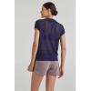 imageArachampampCloz 2025 Womens Crochet Cap Sleeve Knit Tops Spring Summer Shirts Lightweight Collared Hollow Out Casual BlousesNavy
