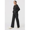 imageArachampampCloz Womens 2023 Two Piece Outfits Knit Sweaters Hoodies and Wide Leg Yoga Pants Tracksuit Lounge Sets with PocketsBlack