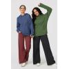 imageArachampampCloz Womens 2023 Two Piece Outfits Knit Sweaters Hoodies and Wide Leg Yoga Pants Tracksuit Lounge Sets with PocketsBlue