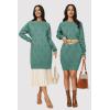 imageArachampampCloz Womens Fall Fashion 2024 Sweater Dress Oversized Crew Neck Long Sleeve Knit Pullover Winter ClothesGrey Green