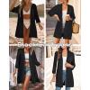 imageArachampampCloz Womens Lightweight Summer Beach Kimonos CardiganBlack