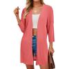 imageArachampampCloz Womens Lightweight Summer Beach Kimonos CardiganCoral