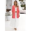imageArachampampCloz Womens Lightweight Summer Beach Kimonos CardiganCoral