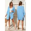 imageArachampampCloz Womens Lightweight Summer Beach Kimonos CardiganLight Blue