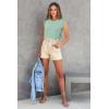 imageArachampampCloz Womens Non See Through Crew Neck Cap Sleeve Vest Tops Loose Fit Summer Trendy Casual Sweaters 2025Celadon Green5046