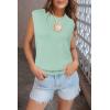 imageArachampampCloz Womens Non See Through Crew Neck Cap Sleeve Vest Tops Loose Fit Summer Trendy Casual Sweaters 2025Celadon Green5046