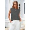 imageArachampampCloz Womens Non See Through Crew Neck Cap Sleeve Vest Tops Loose Fit Summer Trendy Casual Sweaters 2025Dark Grey5046