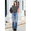 imageArachampampCloz Womens Non See Through Crew Neck Cap Sleeve Vest Tops Loose Fit Summer Trendy Casual Sweaters 2025Dark Grey5046