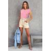 imageArachampampCloz Womens Non See Through Crew Neck Cap Sleeve Vest Tops Loose Fit Summer Trendy Casual Sweaters 2025Pink5046