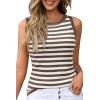 imageArachampampCloz Womens Non See Through Summer Business Casual Tanks 2025Coffeebeige