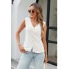 imageArachampampCloz Womens Sweater Vest Tops 2025 Summer Knit V Neck Cardigan Sleeveless Button Textured Business Casual OutfitsWhite