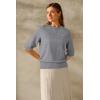 imageArachampampCloz Womens Wool Blend Summer Seamless Half Sleeve Tops 2025Gray