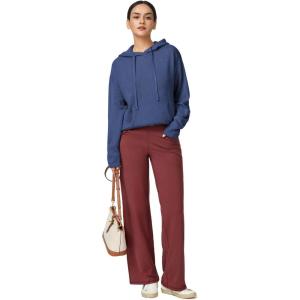 imageArachampampCloz Womens 2023 Two Piece Outfits Knit Sweaters Hoodies and Wide Leg Yoga Pants Tracksuit Lounge Sets with PocketsBlue