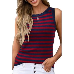 imageArachampampCloz Womens Non See Through Summer Business Casual Tanks 2025Bluered