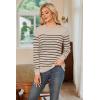 imageArachampampCloz Womens Wool Blend Classic Crew Neck Casual Fall SweatersLight Apricotblack
