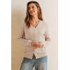 imageArachampampCloz Womens Wool Blend Summer Business Casual Cardigan Sweaters 2025Aapricot