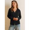 imageArachampampCloz Womens Wool Blend Summer Business Casual Cardigan Sweaters 2025Ablack