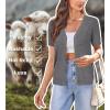 imageArachampampCloz Womens Wool Blend Summer Business Casual Cardigan Sweaters 2025Dark Gray