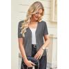 imageArachampampCloz Womens Wool Blend Summer Business Casual Cardigan Sweaters 2025Dark Gray