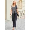 imageArachampampCloz Womens Wool Blend Summer Business Casual Cardigan Sweaters 2025Dark Gray