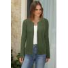 imageArachampampCloz Womens Cable Knit Fall Soft Lightweight Sweater Cardigans 2025Army Green