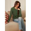 imageArachampampCloz Womens Cable Knit Fall Soft Lightweight Sweater Cardigans 2025Army Green