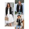 imageArachampampCloz Womens Cable Knit Fall Soft Lightweight Sweater Cardigans 2025Black