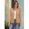 imageArachampampCloz Womens Cable Knit Fall Soft Lightweight Sweater Cardigans 2025Camel