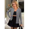imageArachampampCloz Womens Cable Knit Fall Soft Lightweight Sweater Cardigans 2025Grey Heather