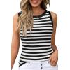 imageArachampampCloz Womens Non See Through Summer Business Casual Tank 2025Blackbeige