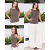 imageArachampampCloz Womens Non See Through Summer Business Casual Tank 2025Coffee
