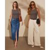 imageArachampampCloz Womens Non See Through Summer Business Casual Tank 2025Coffee