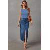 imageArachampampCloz Womens Non See Through Summer Business Casual Tank 2025Grey Blue