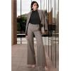 imageArachampampCloz Womens Wool Blend Fall Sweaters Mock Neck Business Casual OutfitsAblack