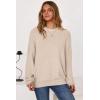 imageArachampampCloz Womens Wool Blend Oversized Sweaters Crewneck Casual Fall Outfits Fashion TopsApricot