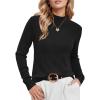 imageArachampampCloz Womens Wool Blend Fall Sweaters Mock Neck Business Casual OutfitsAblack