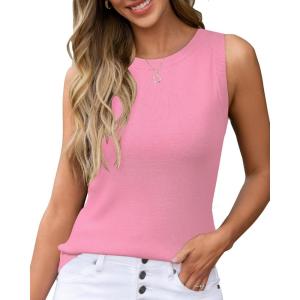 imageArachampampCloz Womens Non See Through Summer Business Casual Tank 2025Pink