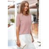 imageArachampampCloz Womens 2025 Summer Lightweight Cropped Cardigan Short Sleeve Crew Neck Bolero Shrug Casual TopDusty Pink
