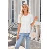 imageArachampampCloz Womens 2025 Summer Lightweight Cropped Cardigan Short Sleeve Crew Neck Bolero Shrug Casual TopWhite