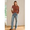 imageArachampampCloz Womens Wool Blend Classic Crew Neck Casual Fall SweatersCablecaramel