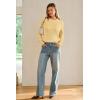 imageArachampampCloz Womens Wool Blend Classic Crew Neck Casual Fall SweatersCableyellow