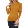 imageArachampampCloz Womens Wool Blend Classic Crew Neck Casual Fall SweatersPumpkin Yellow
