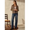 imageArachampampCloz Womens Wool Blend Cropped Jacket Fall Fashion Button Down Shackets 2025Brown