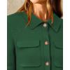 imageArachampampCloz Womens Wool Blend Cropped Jacket Fall Fashion Button Down Shackets 2025Green