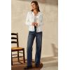 imageArachampampCloz Womens Wool Blend Cropped Jacket Fall Fashion Button Down Shackets 2025White